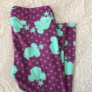 LulaRoe Minnie Mouse Silhouette Leggings